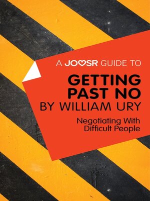 cover image of A Joosr Guide to... Getting Past No by William Ury